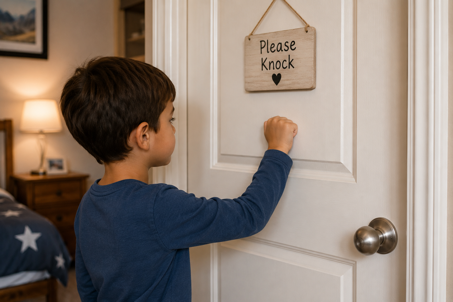Kid Knocking on door 